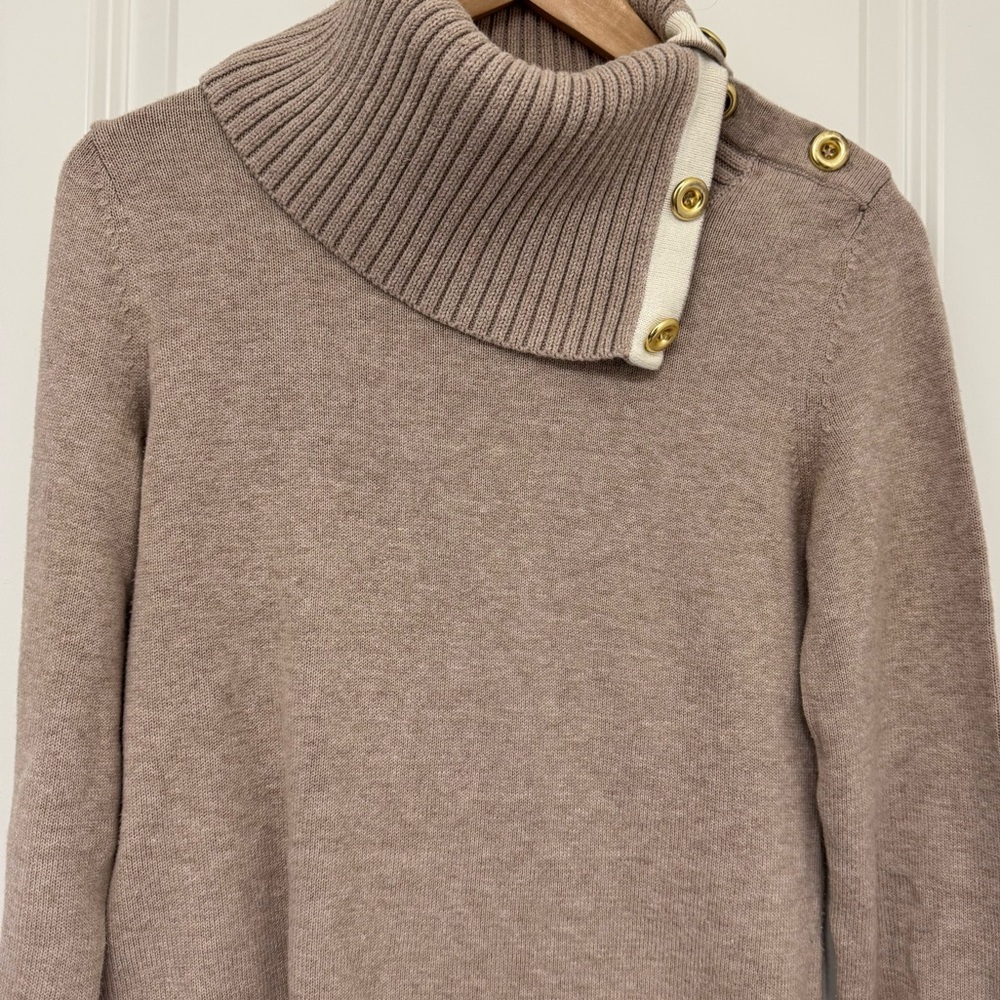Banana Republic Taupe Cowl Neck Sweater